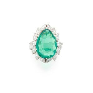 5.04 Carat Emerald-cut Statement | SI | 14K White Gold | Refined Grandeur