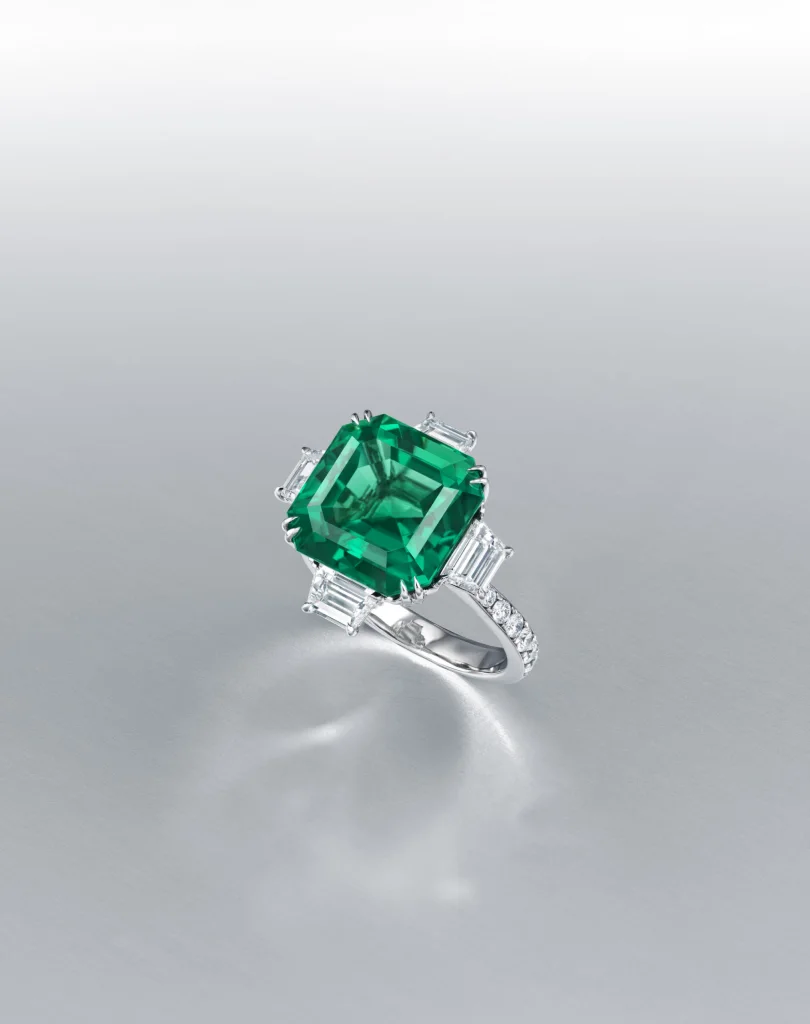 8.65 Carat Emerald-cut Statement | 14K White Gold | Refined Grandeur | Heirloom