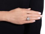 4 Carat Emerald-cut Statement | 14K White Gold | A Classic Statement | Signature - Image 5