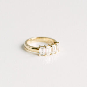 Emerald Band | 14K White Gold | Classic Charm | High Jewellery