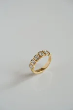 Emerald Band | 14K White Gold | Classic Charm | High Jewellery