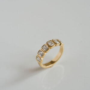 Emerald Band | 14K White Gold | Classic Charm | High Jewellery