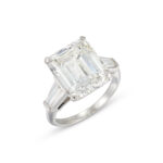 10.1 Carat Emerald-cut Statement | 14K White Gold | Iconic Presence | Signature