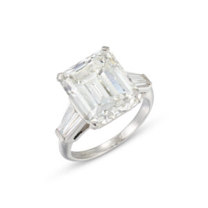 10.1 Carat Emerald-cut Statement | 14K White Gold | Iconic Presence | Signature