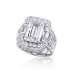 3.94 Carat Emerald-cut Statement | 14K White Gold | Modern Nobility - Image 2