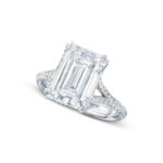 5 Carat Emerald-cut Statement | FL/IF | 14K White Gold | Purity in Perfection - Image 3