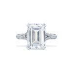 5 Carat Emerald-cut Statement | SI | 14K White Gold | Refined Grandeur - Image 2