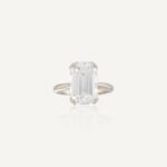 5.88 Carat Emerald-cut Statement | VVS | 14K White Gold | Crystal-Clear Grandeur - Image 2