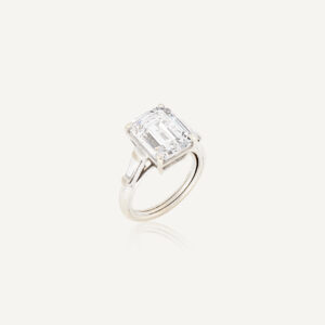 6 Carat Emerald-cut Statement | 14K White Gold | Heirloom-Worthy Glow | Heirloom