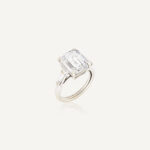 6 Carat Emerald-cut Statement | 14K White Gold | Signature Sophistication