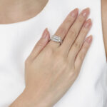 7.16 Carat Emerald-cut Statement | 14K White Gold | Timeless Brilliance - Image 4