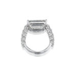 7.16 Carat Emerald-cut Statement | 14K White Gold | Timeless Brilliance - Image 3