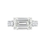 7.16 Carat Emerald-cut Statement | 14K White Gold | Timeless Brilliance