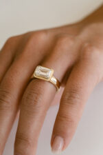 1.5 Carat Emerald-cut Statement | 14K White Gold | Graceful Brilliance - Image 4