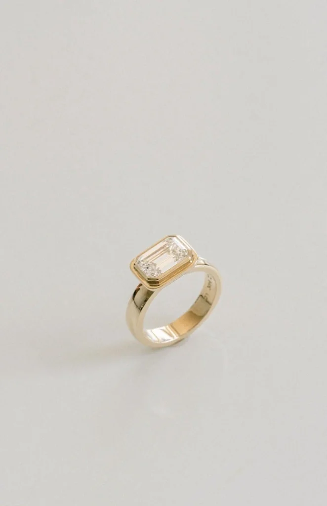 1.5 Carat Emerald-cut Statement | 14K White Gold | Graceful Brilliance