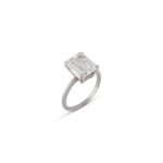 3 Carat Emerald-cut Statement | VVS | 14K White Gold | Crystal-Clear Grandeur - Image 3