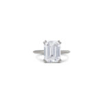 3 Carat Emerald-cut Statement | VVS | 14K White Gold | Crystal-Clear Grandeur