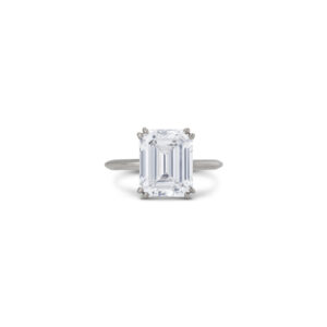 3 Carat Emerald-cut Statement | VVS | 14K White Gold | Crystal-Clear Grandeur