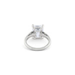 3 Carat Emerald-cut Statement / I color | VS | 14K White Gold - Image 3