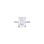 4 Carat Emerald-cut Statement | FL/IF | 14K White Gold | Precision-Cut Radiance