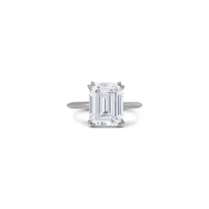 4 Carat Emerald-cut Statement / I color | VS | 14K White Gold | Everyday Royalty