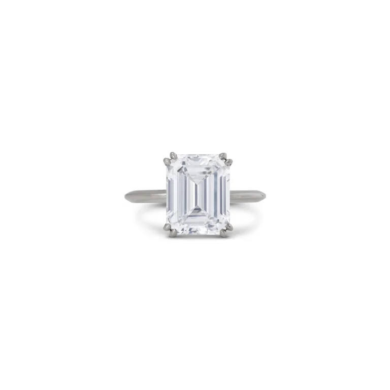 4 Carat Emerald-cut Statement / I color | VS | 14K White Gold | Everyday Royalty