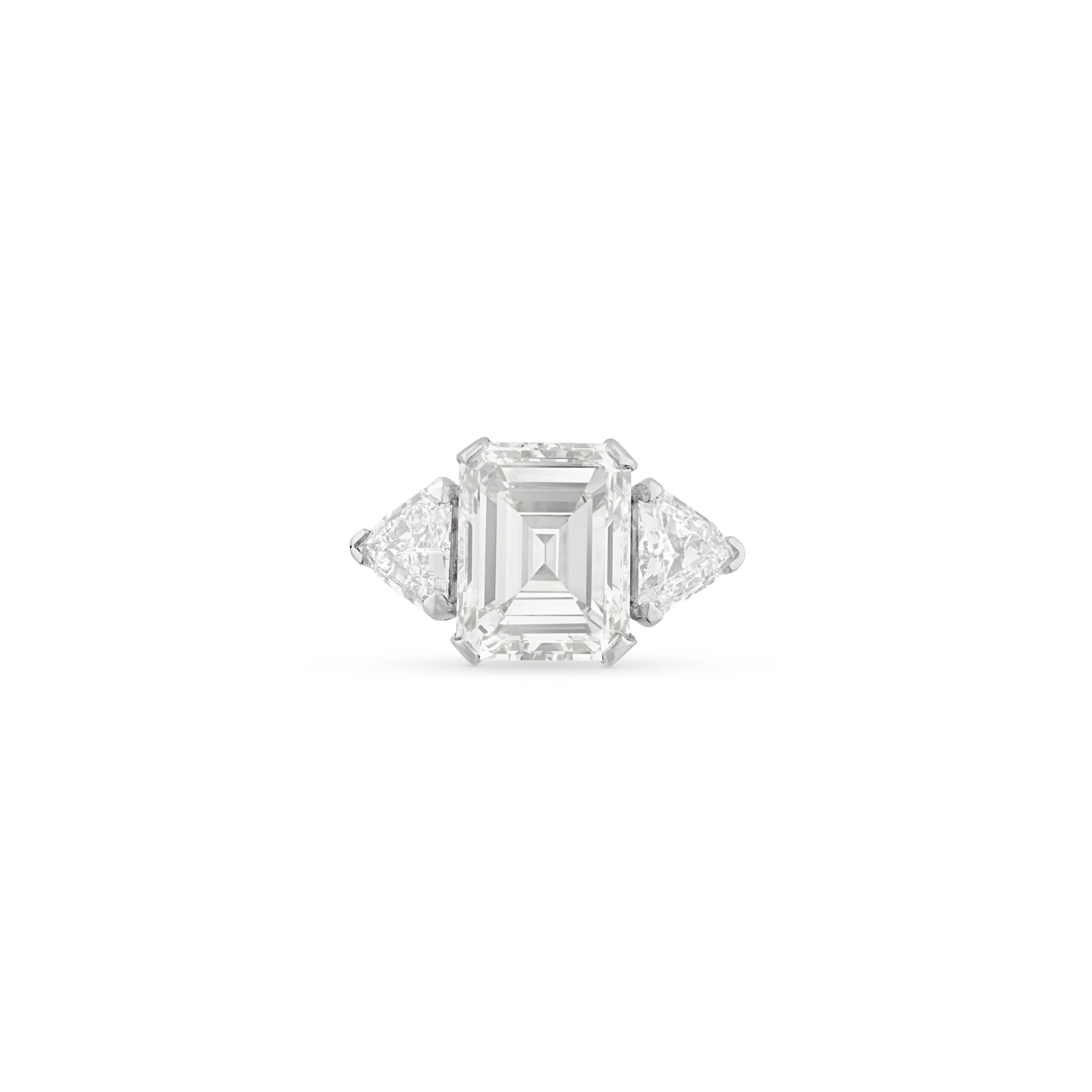 emerald-cut-diamond-ring-5-carats-i-vs-110-000-front-view-primary.jpg 5 Carat Emerald-cut Statement / I color | VS | 14K White Gold | Refined Grandeur - Image 1