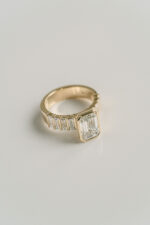1.5 Carat Emerald-cut Statement | 14K White Gold | Elegant Sparkle | Heirloom - Image 3