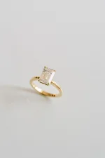 2 Carat Emerald-cut Statement | 14K White Gold | A Classic Statement | Heirloom