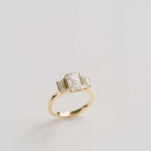 2.5 Carat Emerald-cut Statement | 14K White Gold | Modern Nobility | Signature