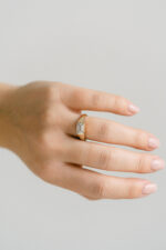 1.5 Carat Emerald Diamond Ring | SI | 14K White Gold | Graceful Brilliance - Image 3