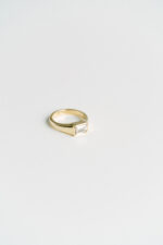 1.5 Carat Emerald Diamond Ring | SI | 14K White Gold | Graceful Brilliance