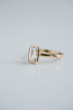 1.5 Carat Emerald-cut Statement | 14K White Gold | Elegant Sparkle | Signature - Image 5