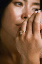 1.5 Carat Emerald-cut Statement | 14K White Gold | Elegant Sparkle | Signature - Image 7