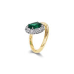 Emerald Statement | 14K White Gold | Classic Charm | High Jewellery - Image 2