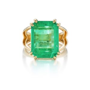 11.24 Carat Emerald-cut Statement | 14K White Gold | Grand Palais Radiance