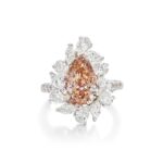 3.64 Carat Pear Statement | Fancy Yellow | 14K White Gold | A Crown-Worthy Fancy Rarity