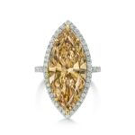 8.59 Carat Marquise Statement | Fancy Yellow | 14K White Gold | Rare Fancy-Color Splendour