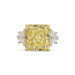 10.22 Carat Round Brilliant Statement | Fancy Yellow | 14K White Gold - Image 2