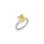 4.23 Carat Round Brilliant Statement | Fancy Yellow | 14K White Gold - Image 3