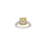 4.23 Carat Round Brilliant Statement | Fancy Yellow | 14K White Gold - Image 4