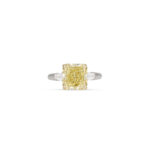 4.23 Carat Round Brilliant Statement | Fancy Yellow | 14K White Gold