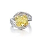 Round Brilliant Statement | Fancy Yellow | 14K White Gold | Sunlit Royal Radiance - Image 4