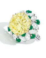11 Carat Emerald-cut Statement | Fancy Yellow | 14K White Gold | Sunlit Royal Radiance - Image 3