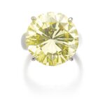 23.52 Carat Round Brilliant Statement | Fancy Yellow | SI | 14K White Gold