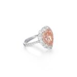6.03 Carat Heart Shape Statement | Champagne | 14K White Gold | Heirloom-Worthy Glow - Image 2