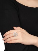 6.03 Carat Heart Shape Statement | Champagne | 14K White Gold | Heirloom-Worthy Glow - Image 4