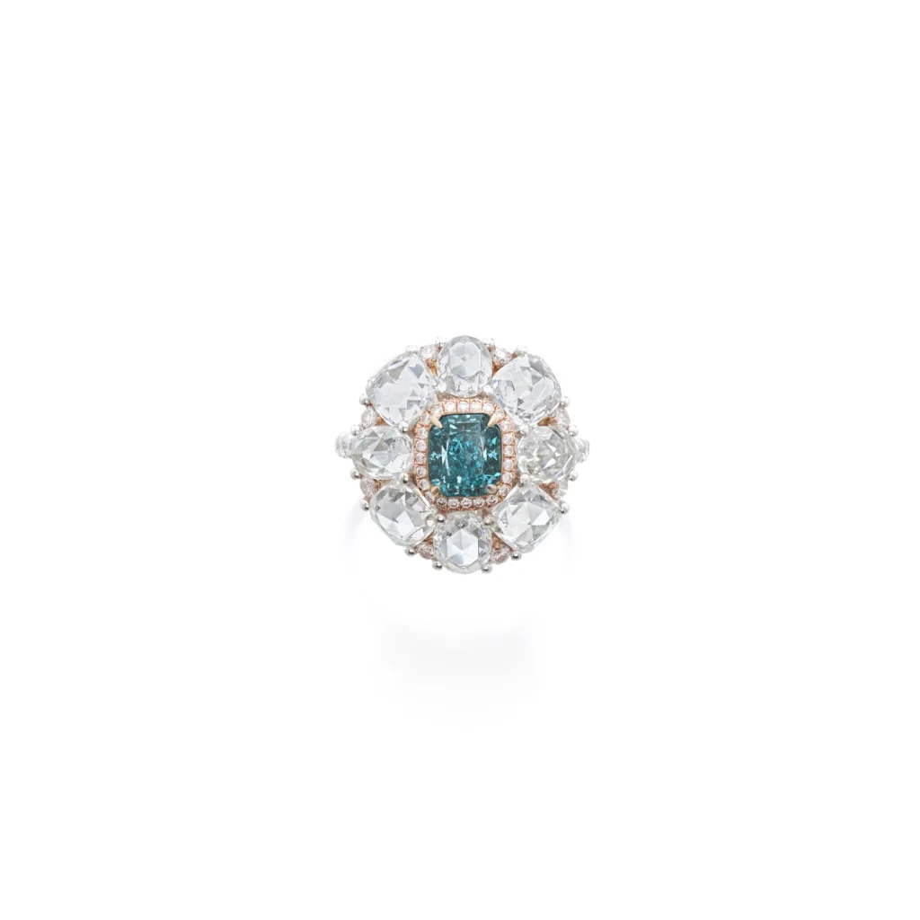 1.5 Carat Cushion Cut Statement | Royal Blue Sapphire | 14K White Gold