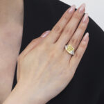 10 Carat Round Brilliant Statement | Fancy Yellow | 14K White Gold - Image 4