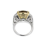 9.11 Carat Round Brilliant Statement | Fancy Yellow | 14K White Gold | Sunlit Royal Radiance - Image 3